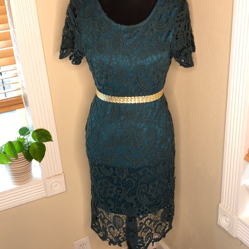 Crocheted Emerald dress